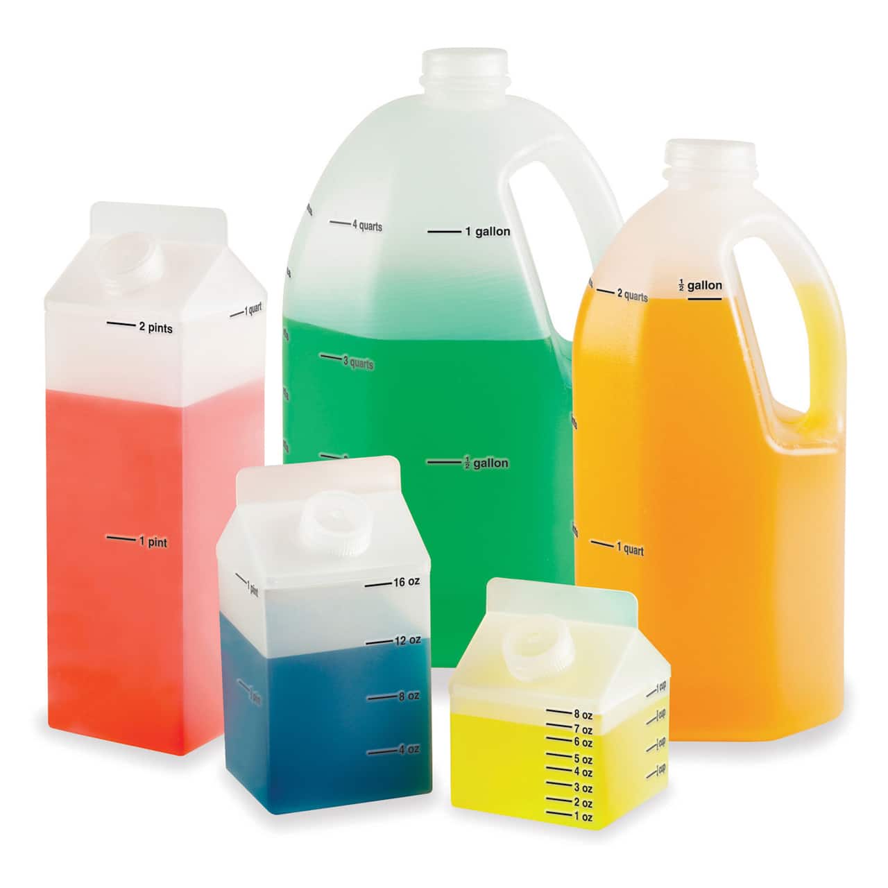 Learning Resources&#xAE; Gallon Measurement Set, Set of 5